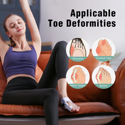 Adjustable Bunion Corrector for Women and Men, Orthopedic Bunion Toe Straighteners, Big Toe Brace for Hallux Valgus, Adjustable Bunion Splint with Silicone Inner Pad for Bunion Relief-1 PC